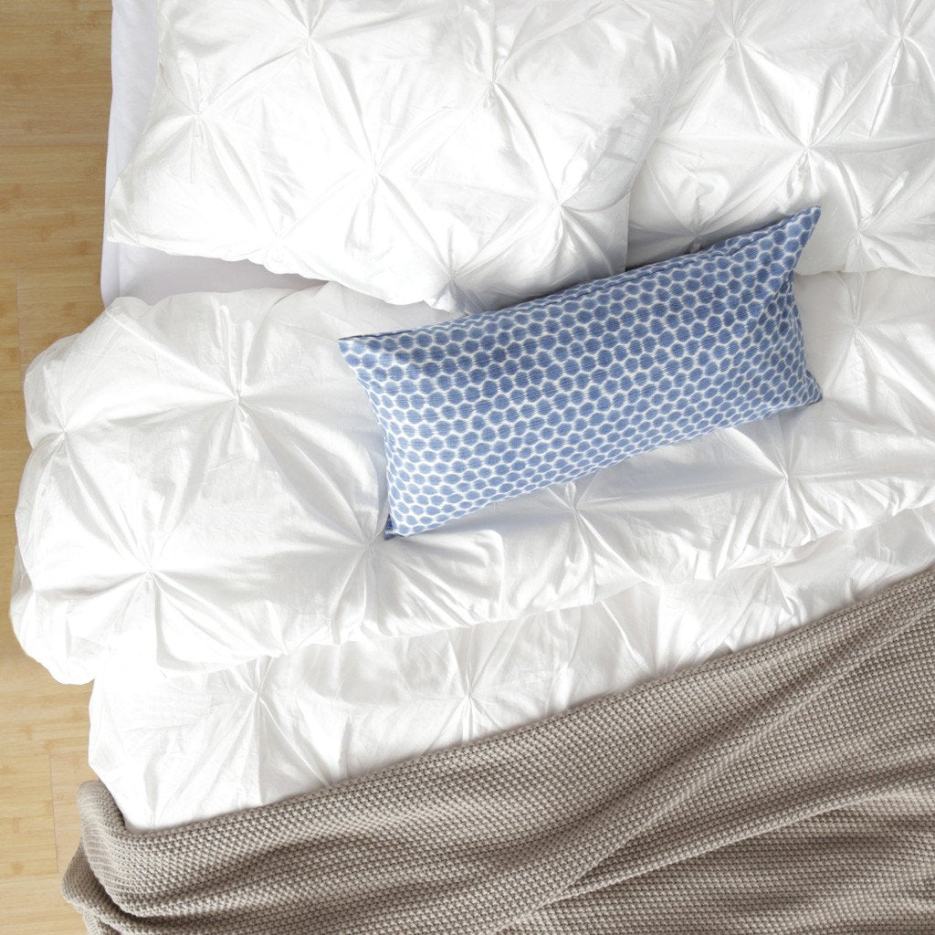 White Valencia Pintuck Duvet Cover