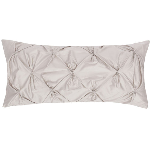 Dove Grey Pintuck Throw Pillow