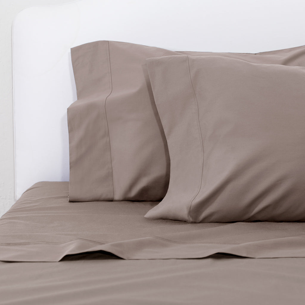 Hazelnut 400 Thread Count Sheet Set (Fitted, Flat, & Pillow Cases)