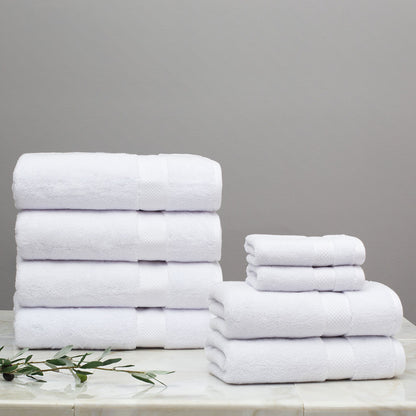 Classic White Towel Spa Bundle (2 Wash + 2 Hand + 4 Bath Towels)