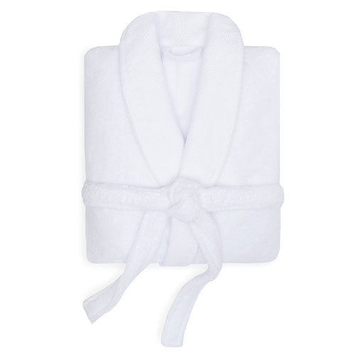 White Plush Cotton Bathrobe