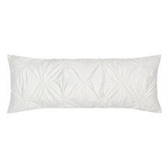 The Soft White Pintuck Throw Pillow