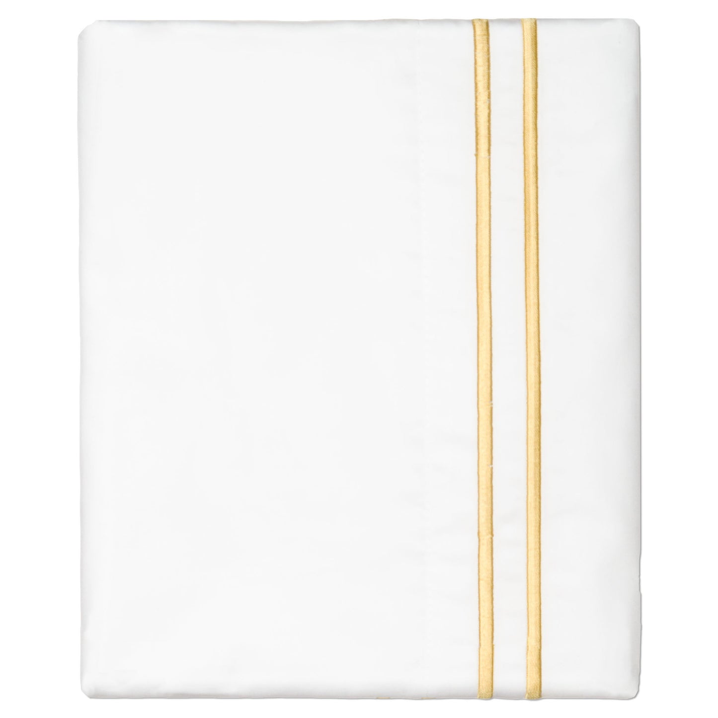 Yellow Lines Embroidered Pillowcase Pair