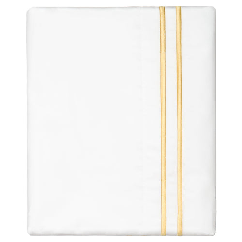 Yellow Lines Embroidered Pillowcase Pair