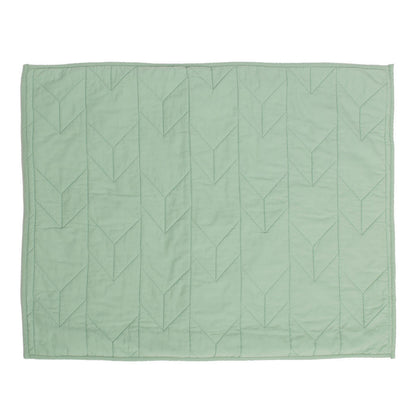 Seafoam Green Chevron Quilt Sham Pair