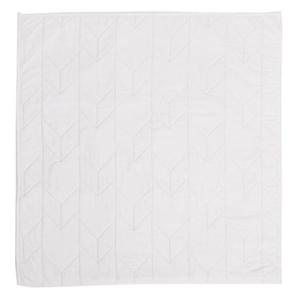 Soft White Chevron Quilt Euro Sham