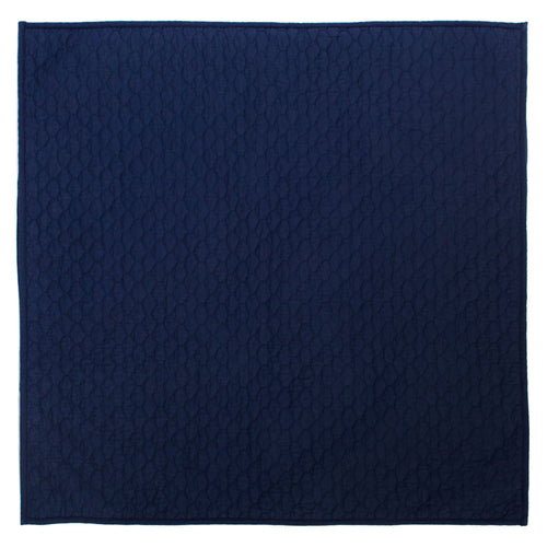 Navy Blue Cloud Quilt Euro Sham