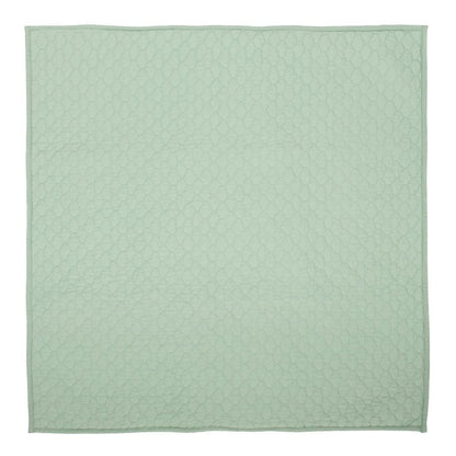 Seafoam Green Cloud Quilt Euro Sham