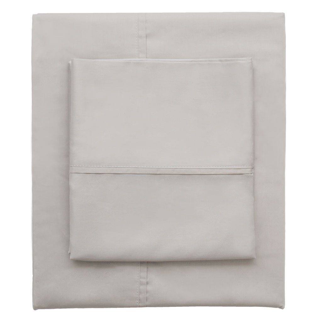 Dove Grey 400 Thread Count Fitted Sheet – Crane & Canopy