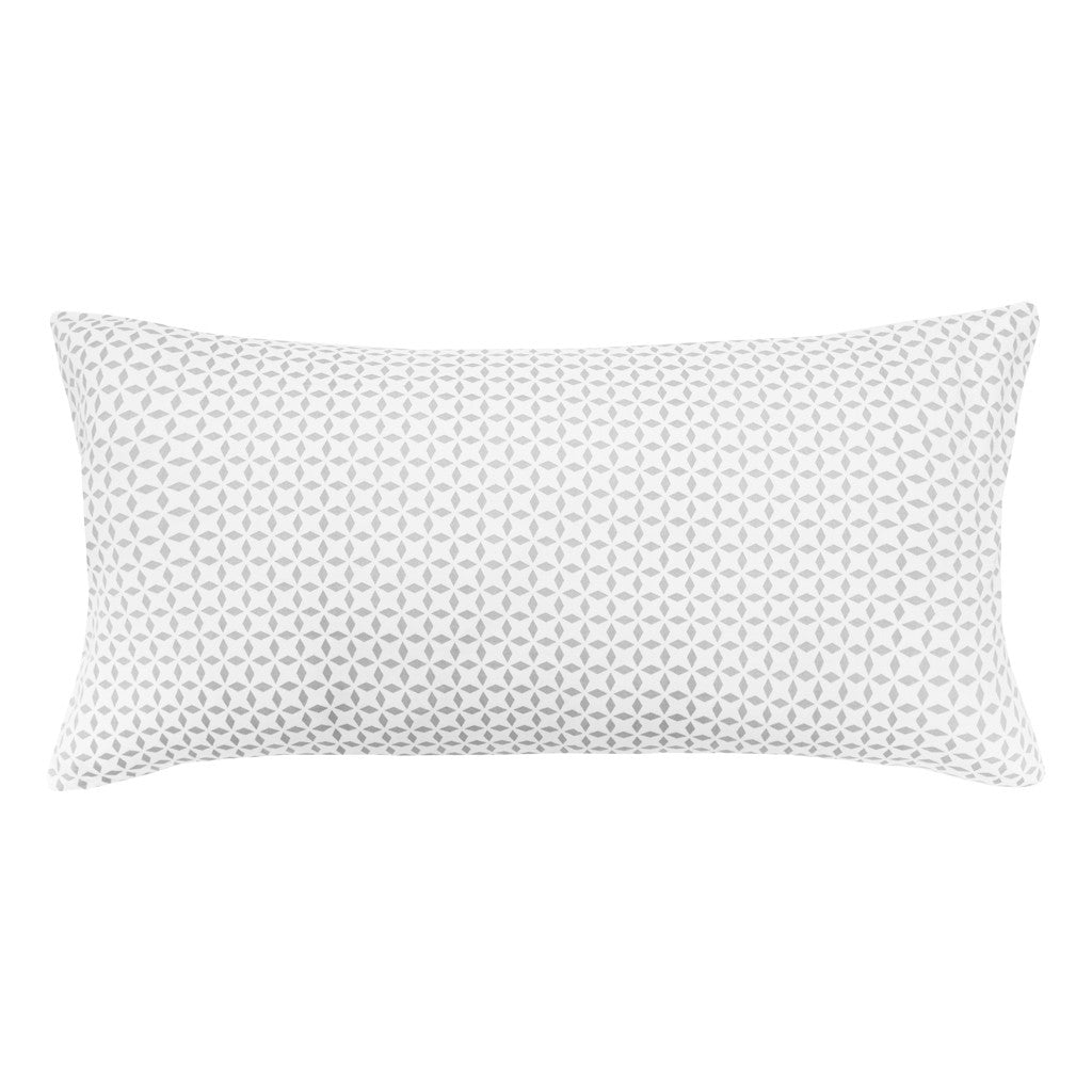 The Grey Morning Glory Throw Pillow