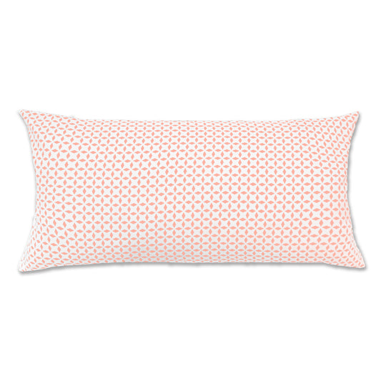 Coral Morning Glory Throw Pillow