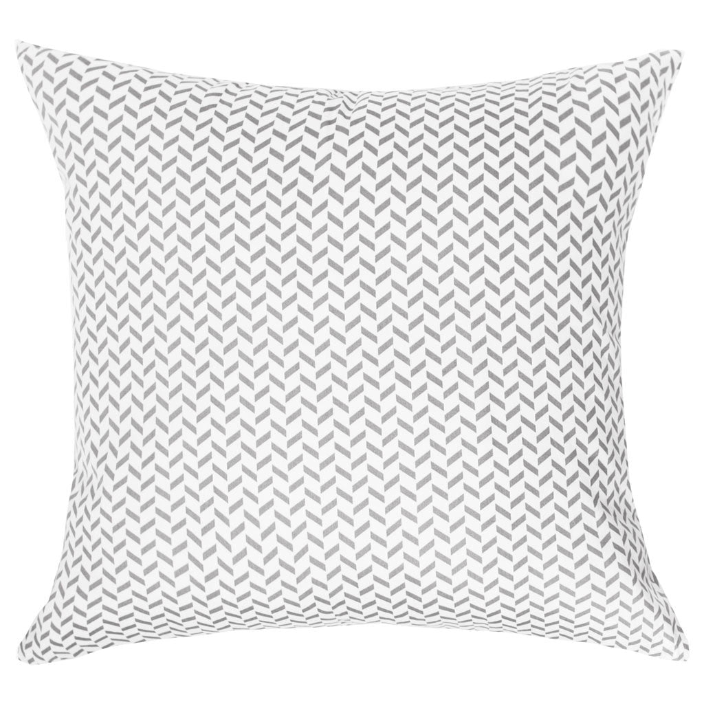 The Grey Herringbone Throw Pillow