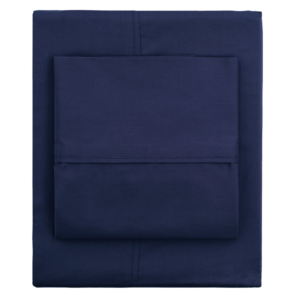 The Navy Blue 400 Thread Count Sheets