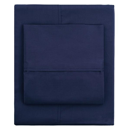 Navy Blue 400 Thread Count Sheet Set (Fitted, Flat, & Pillow Cases)