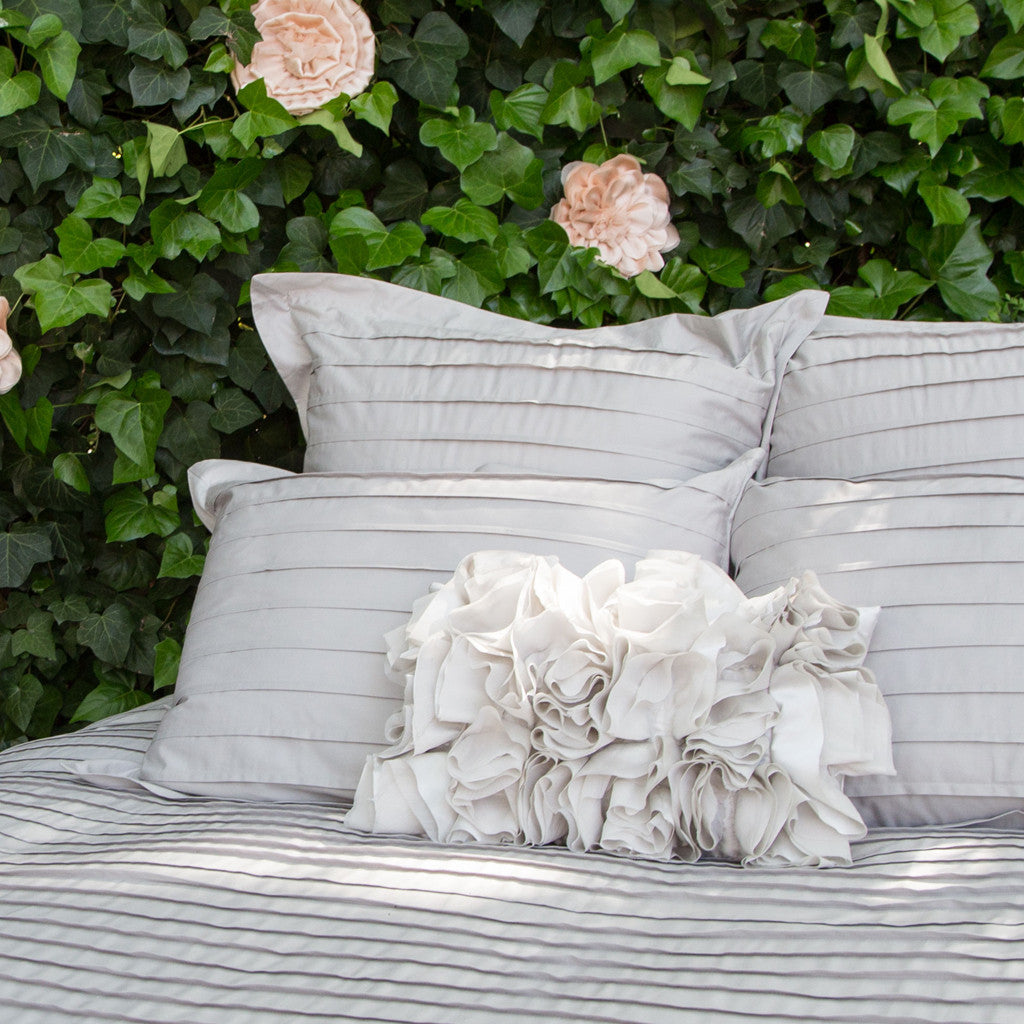 The Peach Ruffled Pillow