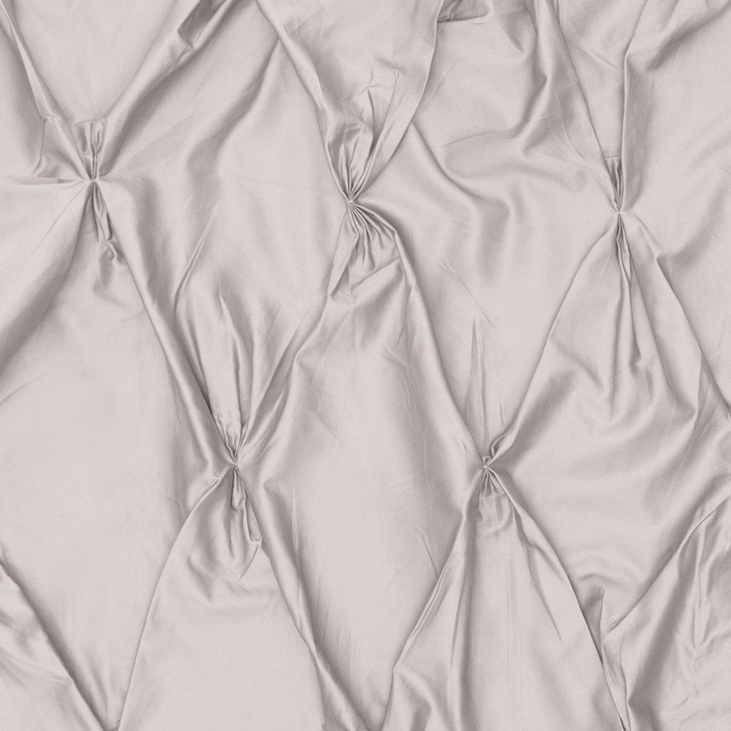 Dove Grey Valencia Pintuck Duvet Cover