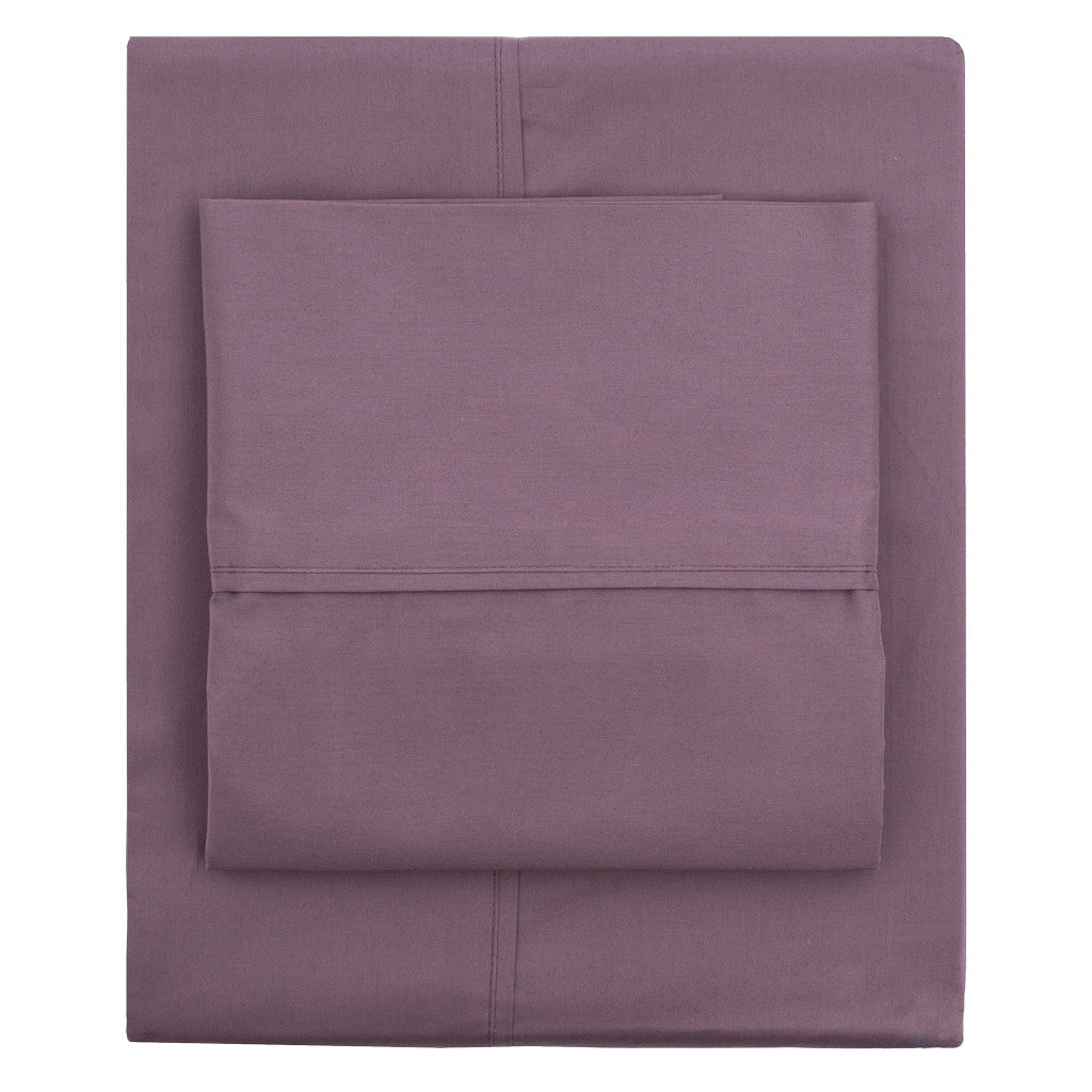 The Plum Purple 400 Thread Count Sheets