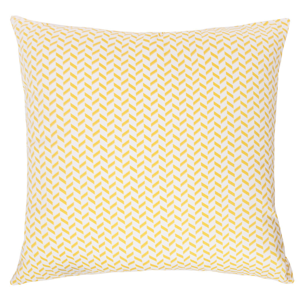 The Yellow Herringbone Throw Pillow