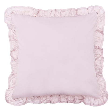 Solid Plain Pink Throw Pillow