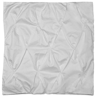 White Valencia Pintuck Euro Sham