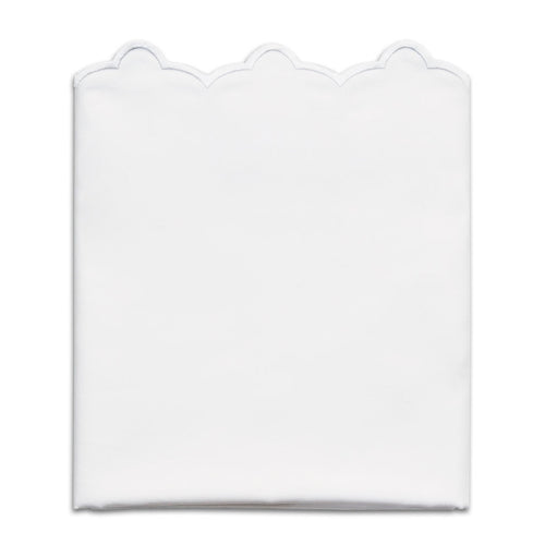 White Scalloped Embroidered Pillowcase Pair