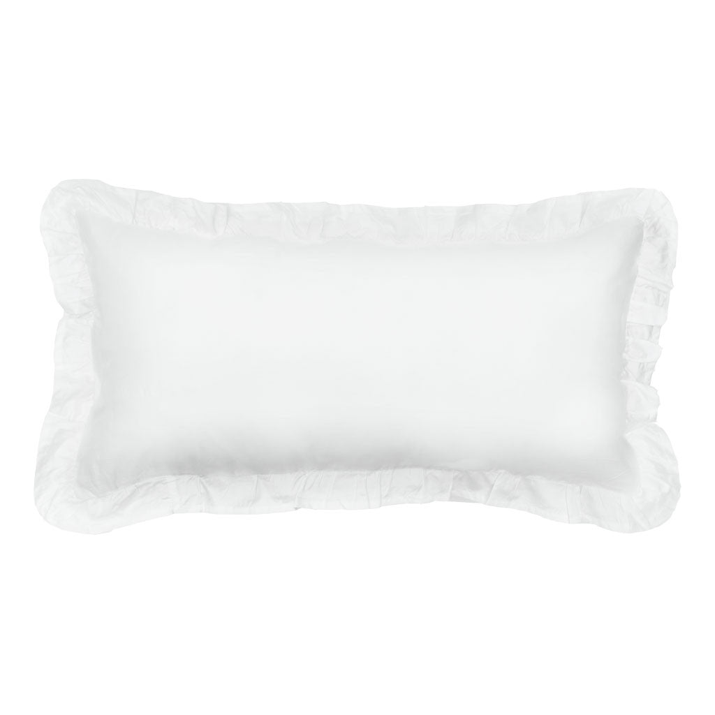 The Soft White Vienna Throw Pillow