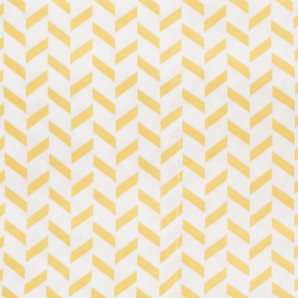 Yellow Herringbone Fitted Sheet