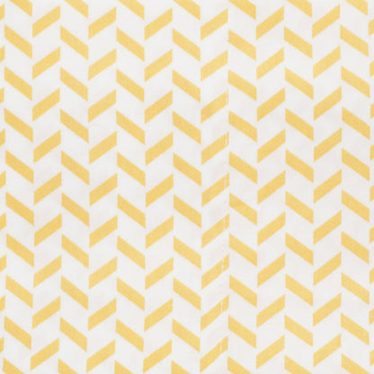 Yellow Herringbone Fitted Sheet