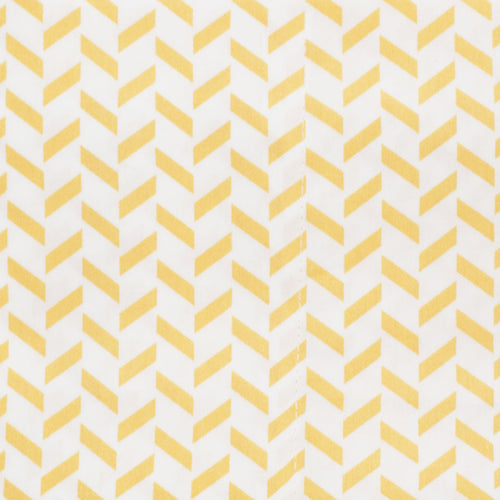 Yellow Herringbone Fitted Sheet