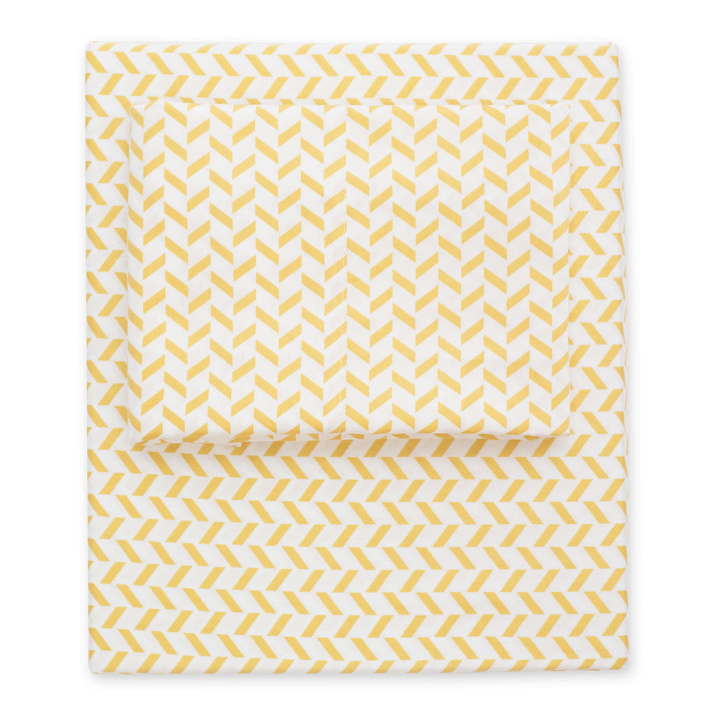 The Yellow Herringbone Sheet Set